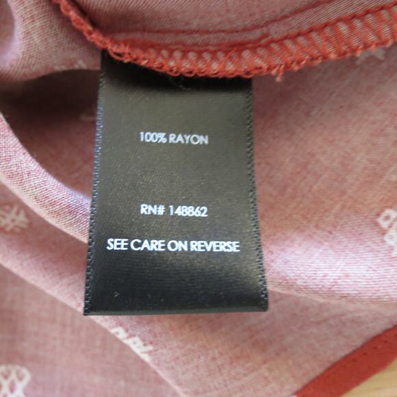 Torrid Women's Plus Size Geo Print Red Challis Braided Tank - Size 5 - NWT - Picture 9 of 10